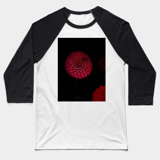 The Round Red Dahlia Baseball T-Shirt